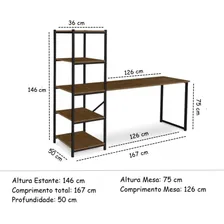 Mesa Estante Torre Comercial Escritório Pratica Ja Foto mini  3