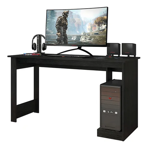 Mesa Gamer Warrior Caemmum Cor PRETO TEX Foto 1
