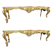 Mesa Imperial Resina Fibra Decorluxo Dourada Kit 2 Ep贸xi N茫o Cor Dourado envelhecido Foto mini 4