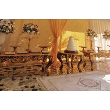 Mesa Imperial Resina Fibra Decorluxo Dourada Kit 2 Ep贸xi N茫o Cor Dourado envelhecido Foto mini 3