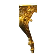 Mesa Imperial Resina Fibra Decorluxo Dourada Kit 2 Ep贸xi N茫o Cor Dourado envelhecido Foto mini 2
