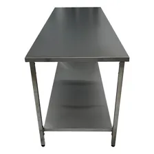 Mesa Industrial Em Aço Inox De 1,90 X 0,60 X 0,90 Foto mini 3