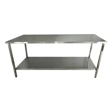 Mesa Industrial Em Aço Inox De 1,90 X 0,60 X 0,90 Foto mini 1