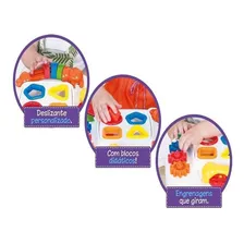 Mesa Infantil de Atividades Didática PlayTime Verde Cotiplás Foto mini 3