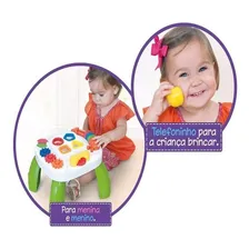 Mesa Infantil de Atividades Didática PlayTime Verde Cotiplás Foto mini  2