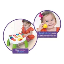 Mesa Infantil de Atividades Didática PlayTime Verde Cotiplás Foto mini 2