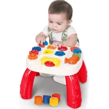 Mesa Infantil Didática Divertida Play Time Vermelha Cotiplás Foto mini  3