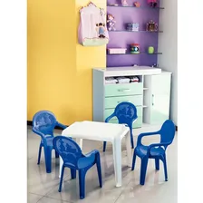 Mesa Infantil Tramontina Dona Chica Em Polipropileno Branco Foto mini 3