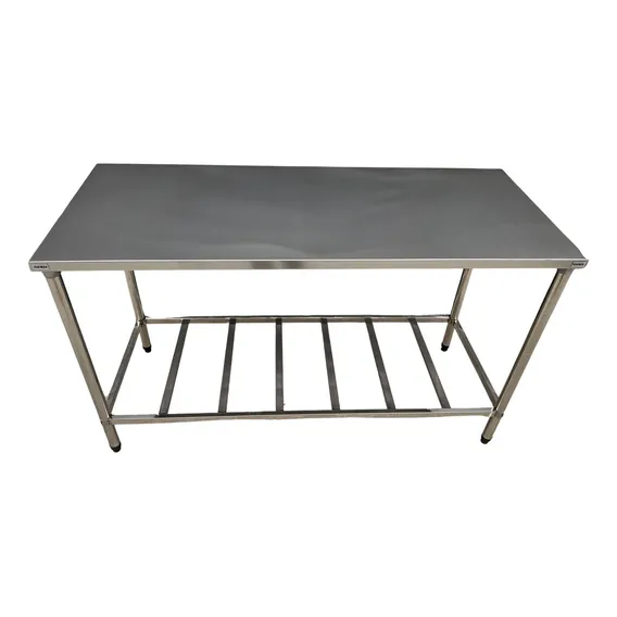 Mesa Inox Industrial 100x60 Restaurante Lanchonete Foto 1