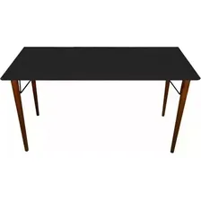 Mesa Jantar Aparador Preto 110x50cm Retangular PĂ© Palito Suport V Jt Home Foto mini 1