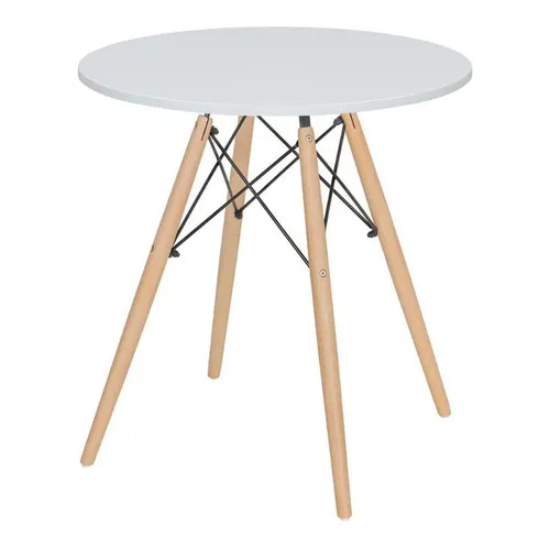 Mesa Jantar Cozinha Eames Eiffel Com Tampo 80 Cm Branco Foto 1