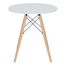 Mesa Jantar Cozinha Eames Eiffel Com Tampo 80 Cm Branco Foto mini 2
