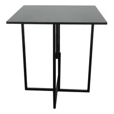 Mesa Jantar Prime Industrial Compacta Aço/madeira Preta Foto mini 1