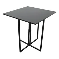 Mesa Jantar Prime Industrial Compacta Aço/madeira Preta Foto mini 2