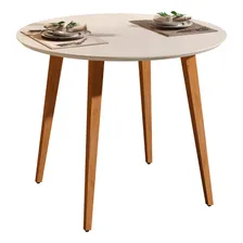 Mesa Jantar Qrv Shop Mesa Redonda 90 Cm Jantar Tampo Mdf Pes Madeira Maciça Foto mini 1