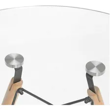 Mesa Jantar Redonda Eames Wood Tampo Vidro Incolor 120 Cm Foto mini 3