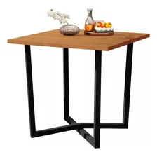 Mesa Jantar Valence 80x80 Estilo Industrial Mobigu Foto mini 1
