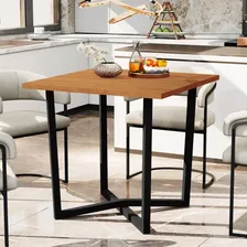 Mesa Jantar Valence 80x80 Estilo Industrial Mobigu Foto mini 2