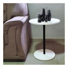 Mesa Lateral De Canto Albany - Preto/branco Foto mini 2