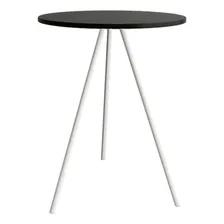 Mesa Lateral Gabriela Wood Preta & Branca Cor Branco Foto mini 1