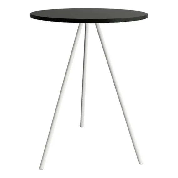 Mesa Lateral Gabriela Wood Preta & Branca Cor Branco Foto 1