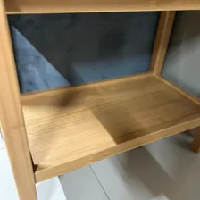 Mesa Lateral Tampo Em Mdf E Pés Em Madeira Maciça Wt Foto mini 3