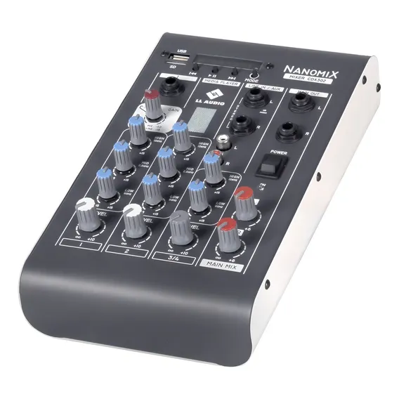 Mesa Ll Audio Cdx302 Nanomix Cdx 3 Canais P10 Usb Sd Fm 127V/220V Foto 1