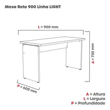 Mesa Madeira 740x900x600 900pe27pp Espresso M贸veis Hf Foto mini 2