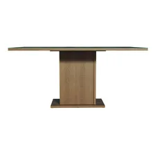 Mesa Madesa Retangular Tampo De Vidro 5275 Rustic/preto Cor da tampa Preto Cor dos pés Rustic Foto mini  2