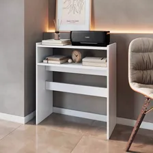 Mesa Manicure Porta Esmaltes Aparador Carrinho Auxiliar Br Cor Branco Foto mini 4
