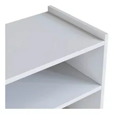 Mesa Manicure Porta Esmaltes Aparador Carrinho Auxiliar Br Cor Branco Foto mini  3