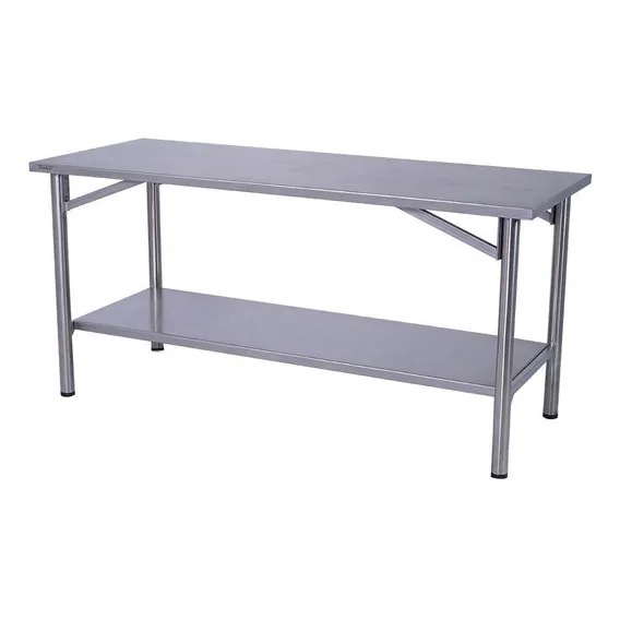 Mesa Manipulação Inox 180x70cm Benfati Tb 2 Paneleiro Liso Foto 1
