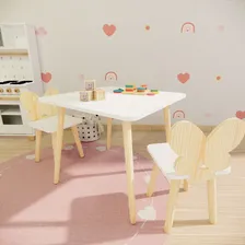 Mesa Mesinha Infantil De Madeira Mdf - Pinus Foto mini 3