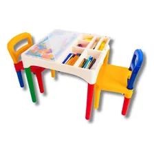 Mesa Mesinha Infantil Didática Com Cadeiras - Poliplac Foto mini 1