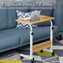 Mesa Mesinha Notebook Com Altura Regulavel Rodinhas Foto mini  3