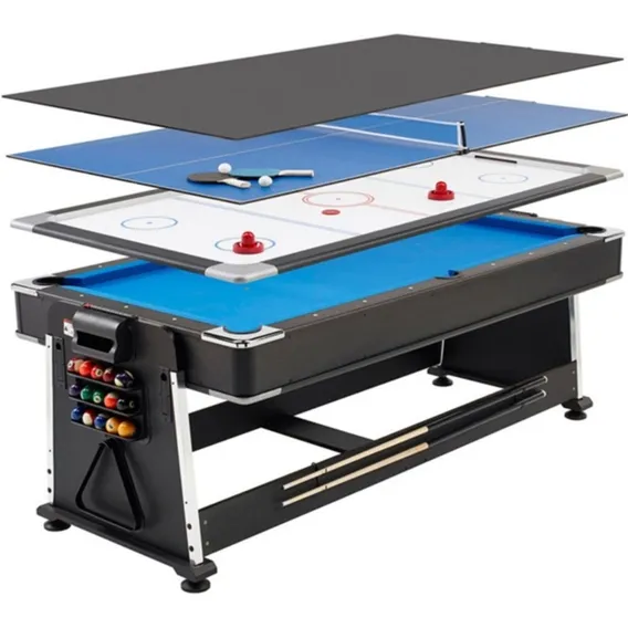 Mesa Multijogos 4 Em 1 Ping Pong Bilhar E Air Hockey Winmax Foto 1