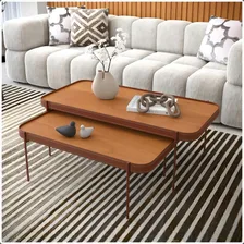 Mesa Ofertamo Mesa Centro Marrom Foto mini 2