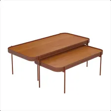 Mesa Ofertamo Mesa Centro Marrom Foto mini 1
