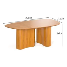 Mesa Organica Jantar Exclusiva Gourmet Estação Convivial União Familiar Copa Tampo Laminado Alto Padrão Luxuoso Espaço Familia Foto mini 3