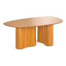 Mesa Organica Jantar Exclusiva Gourmet Estação Convivial União Familiar Copa Tampo Laminado Alto Padrão Luxuoso Espaço Familia Foto mini 1