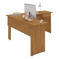Mesa Para Computador 1 Gaveta Cannes Freij贸 - Artely Cor Marrom Foto mini 2