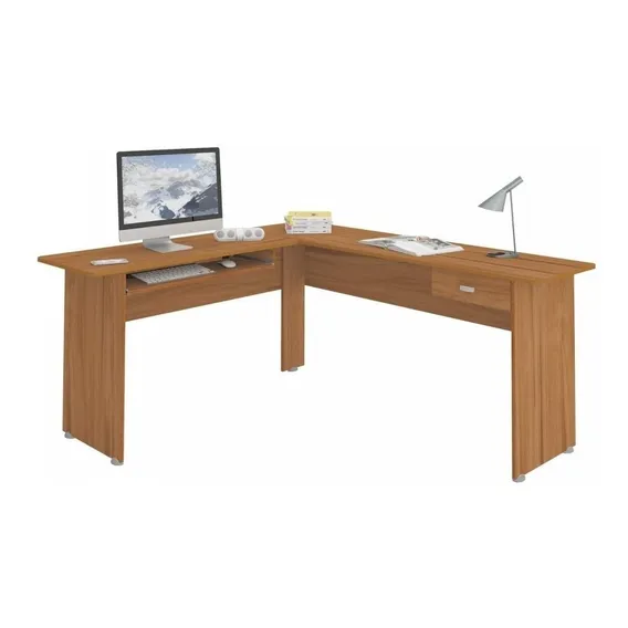 Mesa Para Computador 1 Gaveta Cannes Freij贸 - Artely Cor Marrom Foto 1