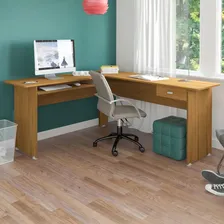Mesa Para Computador 1 Gaveta Cannes Freij贸 - Artely Cor Marrom Foto mini 3