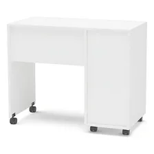 Mesa Para Computador 3 Gavetas Osaka Branco - Politorno Foto mini 4