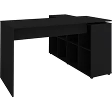 Mesa Para Computador Com 8 Nichos Nero 1400 Artany Cor Preto Foto mini 3