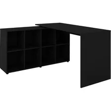 Mesa Para Computador Com 8 Nichos Nero 1400 Artany Cor Preto Foto mini 4