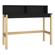 Mesa Para Computador Escrivaninha Aparador Preto Pinus Foto mini 2