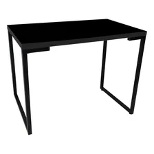 Mesa Para Computador Escrivaninha Porto 90cm Preto D'rossi Foto mini 1