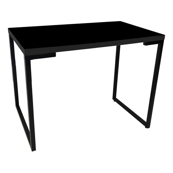 Mesa Para Computador Escrivaninha Porto 90cm Preto D'rossi Foto 1