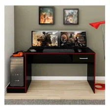 Mesa Para Computador Gamer Xp Preto com Vermelho Artely Foto mini 2